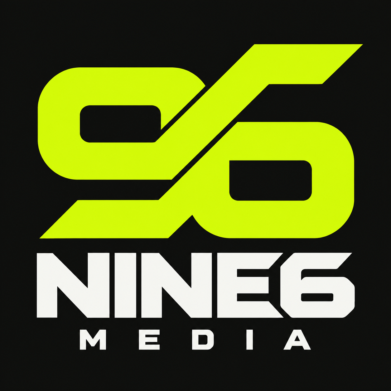 Nine6 Media — interlocking lime 96 logo